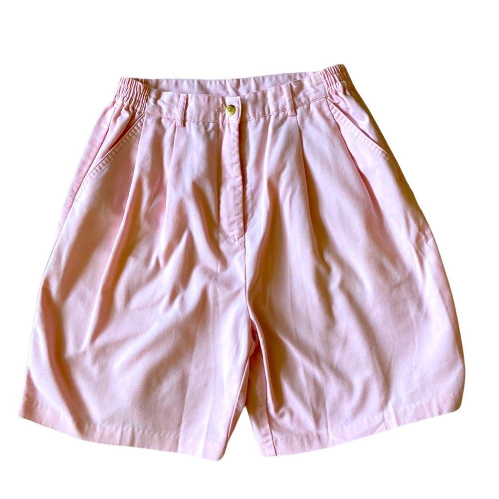 VINTAGE Shorts Mom Jeans High Waisted Golf Pink Blush Oversized Baggy 90s Y2K